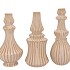 MIKA COZY SAND VASE CURVES ASS 20X39CM