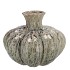 MIKA NORDIC GREEN VASE SPHERE NECK 20X16CM