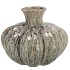 MIKA NORDIC GREEN VASE SPHERE NECK 30X23CM