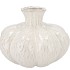 MIKA SCOTTISH WHITE VASE SPHERE NECK 30X23CM