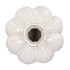 MIKA SCOTTISH WHITE VASE SPHERE NECK 30X23CM