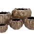 MIKA WILD BROWN POT WAVY 20X14CM