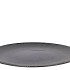 MELAMINE WILD BLACK PLATE 47X47X2CM