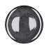 MELAMINE WILD BLACK PLATE 40X40X2CM