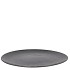 MELAMINE WILD BLACK PLATE 33X33X2CM