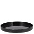 MELAMINE WILD BLACK TRAY ROUND 27X27X3CM