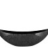 MELAMINE WILD BLACK BOAT 55X14X18CM