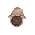 CONCRETE GOLDEN GNOME HAT T-LIGHT 12X13X15CM