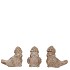 CONCRETE GOLDEN BIRDS PINECONE ASS 10X7X10CM