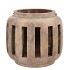 CONCRETE GOLDEN T-LIGHT HOLDER 19X18CM