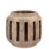 CONCRETE GOLDEN T-LIGHT HOLDER 15X14CM
