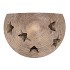 CONCRETE GOLDEN XMAS HOUSE T-LIGHT 14X10X23CM NM