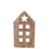 CONCRETE GOLDEN HOUSE T-LIGHT 14X8X24CM