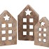 CONCRETE GOLDEN HOUSE T-LIGHT 14X8X24CM