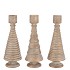 CONCRETE GOLDEN CANDLE HOLDER ASS 9X9X21CM
