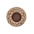 CONCRETE GOLDEN PINECONE BIG 10X10X7CM
