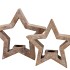 CONCRETE GOLDEN STAR 30X8X29CM