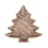 CONCRETE GOLDEN XMAS TREE PLATE 35X35X5CM