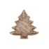 CONCRETE GOLDEN XMAS TREE PLATE 24X24X4CM
