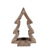 CONCRETE GOLDEN XMAS TREE T-LIGHT HOLDER 19X9X30CM