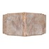 CONCRETE GOLDEN XMAS TREE T-LIGHT HOLDER 13X7X20CM