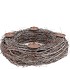 WREATH BIRCH TREE WHITEWASH WITH CANDLESTICK 40X10CM