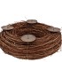 WREATH ELM BRANCHES NATURAL WITH CANDLESTICK 38X10CM