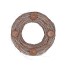 WREATH ELM BRANCHES NATURAL WITH CANDLESTICK 38X10CM