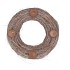 WREATH ELM BRANCHES NATURAL WITH CANDLESTICK 50X12CM