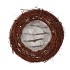WREATH ELM BRANCHES PLANTER BROWN WITH BOTTOM 40X10CM
