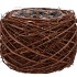NATURE ELM BRANCH BROWN PLANTER WITH BOTTOM 20X18CM