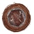 NATURE ELM BRANCH BROWN PLANTER WITH BOTTOM 20X18CM