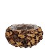 WREATH WOOD BROWN PLANTER WITH BOTTOM 10X10X10CM