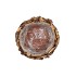 WREATH WOOD BROWN PLANTER WITH BOTTOM 10X10X10CM