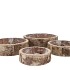 NATURE BIRCH PLANTER ROUND S/4 20X6CM/25X7CM/30X8CM/35X9CM