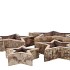 NATURE BIRCH PLANTER STAR S/4 20X6CM/30X7CM/40X8CM/50X9CM