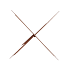 RUSTY SCOTTISH BROWN TREE DECO 19X30CM