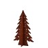 RUSTY SCOTTISH BROWN TREE DECO 13X20CM