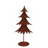 RUSTY SCOTTISH BROWN DECO TREE 19X12X40CM
