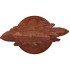 RUSTY SCOTTISH BROWN DECO TREE 16X11X31CM