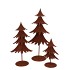 RUSTY SCOTTISH BROWN DECO TREE 16X11X31CM