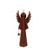 RUSTY SCOTTISH BROWN DECO ANGEL 16X9X38CM