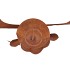 RUSTY SCOTTISH BROWN DECO ANGEL 16X9X38CM