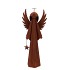 RUSTY SCOTTISH BROWN DECO ANGEL 20X11X50CM
