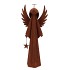 RUSTY SCOTTISH BROWN DECO ANGEL 25X15X60CM