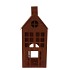 RUSTY SCOTTISH BROWN DECO HOUSE CANDLE 17X38CM