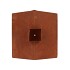 RUSTY SCOTTISH BROWN DECO HOUSE CANDLE 14X31CM