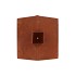 RUSTY SCOTTISH BROWN DECO HOUSE CANDLE 12X25CM
