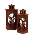 RUSTY SCOTTISH BROWN DEER LATERN 12X26CM