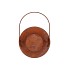 RUSTY SCOTTISH BROWN XMAS LATERN 14X23CM